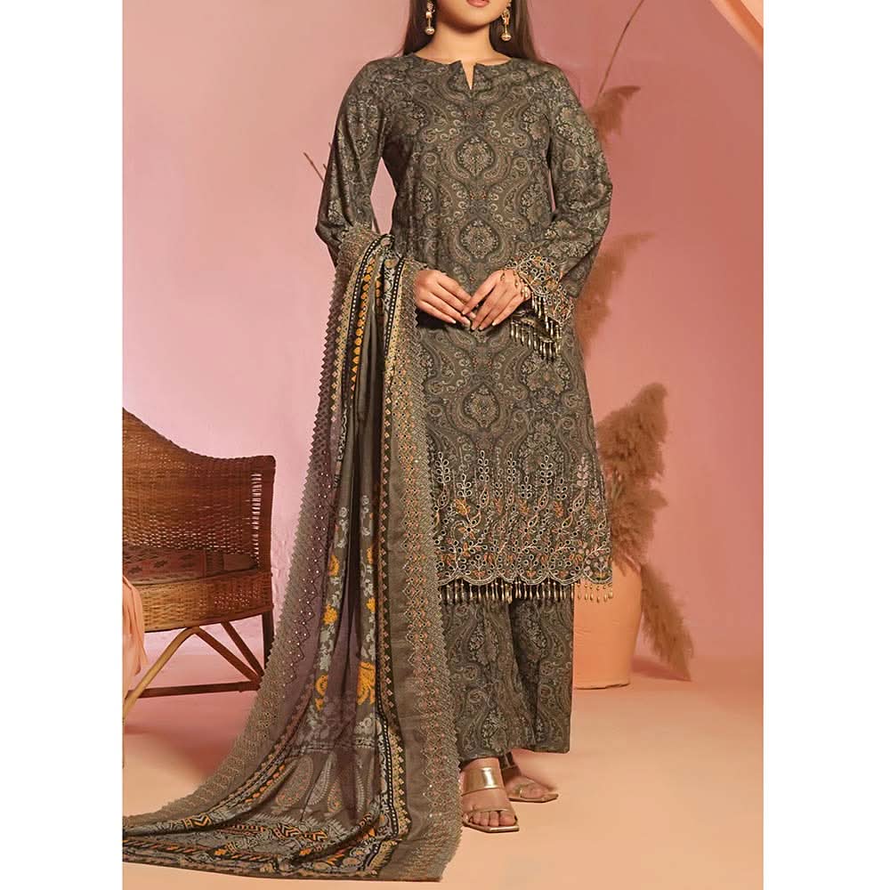 Aiza & Momina Digital Printed Chikankari Embroidered Unstitched 3Pcs Suit - 28, Women, 3Pcs Shalwar Suit, VS Textile, Chase Value