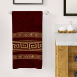 Bath Towel Greek Border, Bath Towels, Chase Value, Chase Value