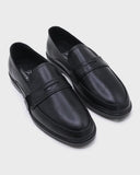 Eminent Men's Black Calf Leather Causal Loafers, Men's Casual Shoes, Eminent, Chase Value