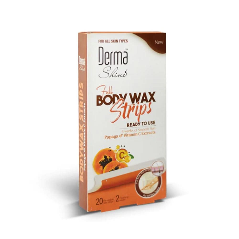 Derma Shine Body Strips 20'S - Papaya, Hair Removal, Derma Shine, Chase Value