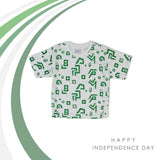 Valuable Girls Half Sleeves T-Shirt - White Green, Girls T-Shirts, Chase Value, Chase Value