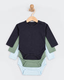 Eminent Newborn Boys Knitted Bodysuit - Pack of 3