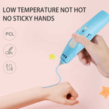 3D Printing Pen + 3 Color Filaments – Kids & Adults- Blue, Educational Toys, Chase Value, Chase Value