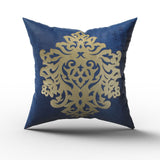 Golden Print Cushion - Dark Blue, Cushions & Pillows, Chase Value, Chase Value