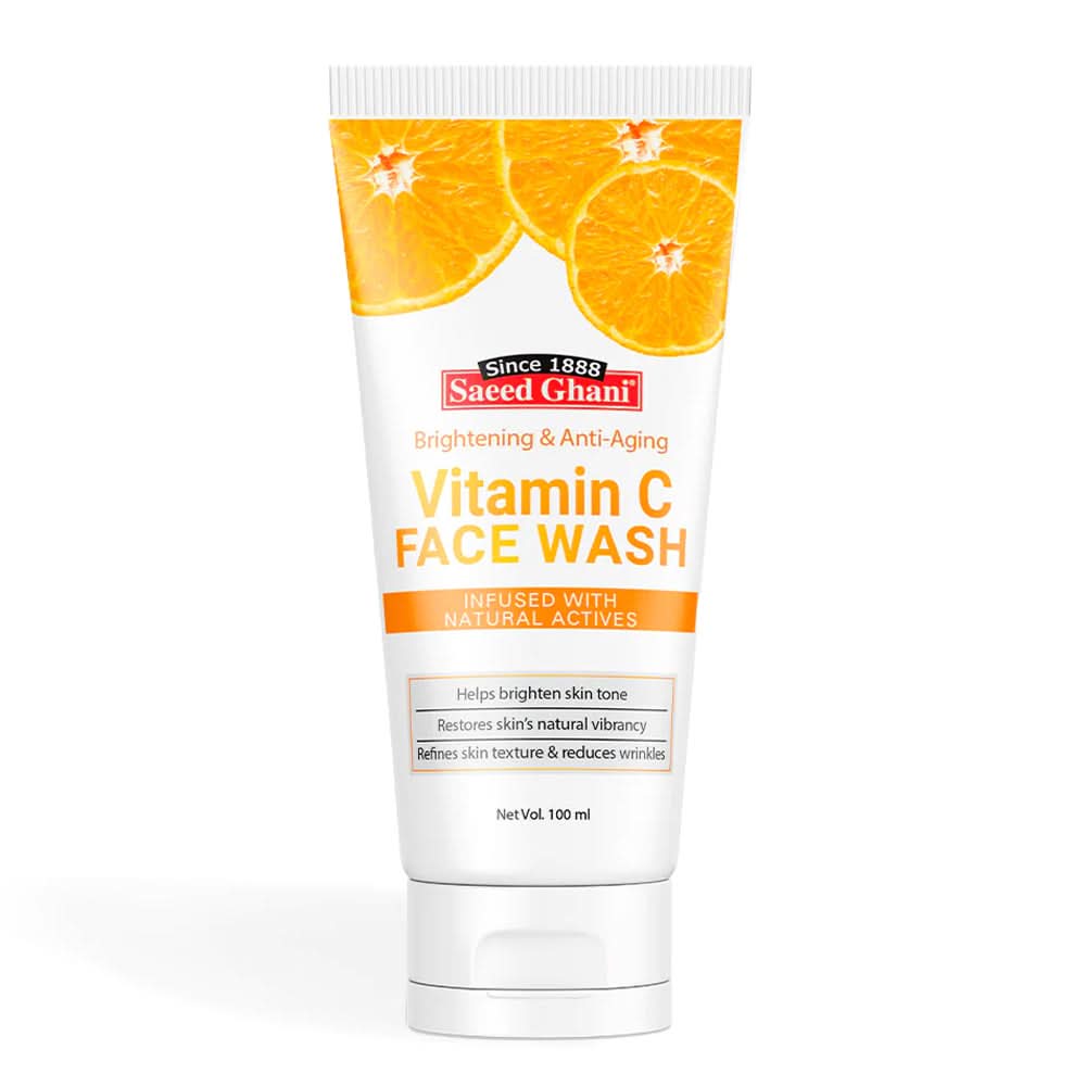 Saeed Ghani Vitamin C Face Wash 100Ml - Brightening & Anti Aging, Face Washes, Saeed Ghani, Chase Value