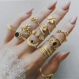 Women's 13 Pcs Ring Card, Women Finger Rings, Chase Value, Chase Value