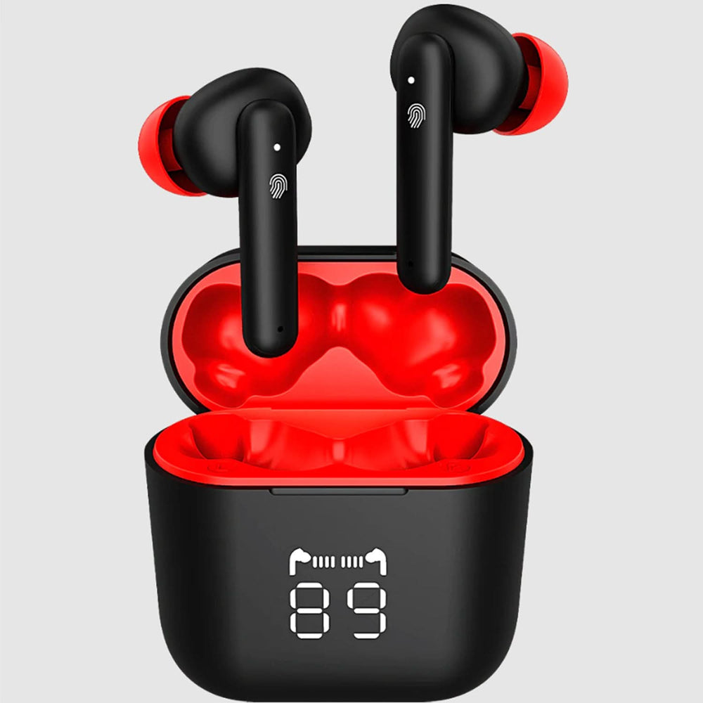 Audionic Airbud 590 - Black & Red, Airbuds, Audionic, Chase Value