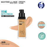 Maybelline New York Fit Me Matte + Poreless Spf 22 Foundation, 310 Sun Beige 30Ml, Foundation, Maybelline, Chase Value