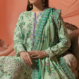 Aiza & Momina Digital Printed Chikankari Embroidered Unstitched 3Pcs Suit - 39, Women, 3Pcs Shalwar Suit, VS Textile, Chase Value