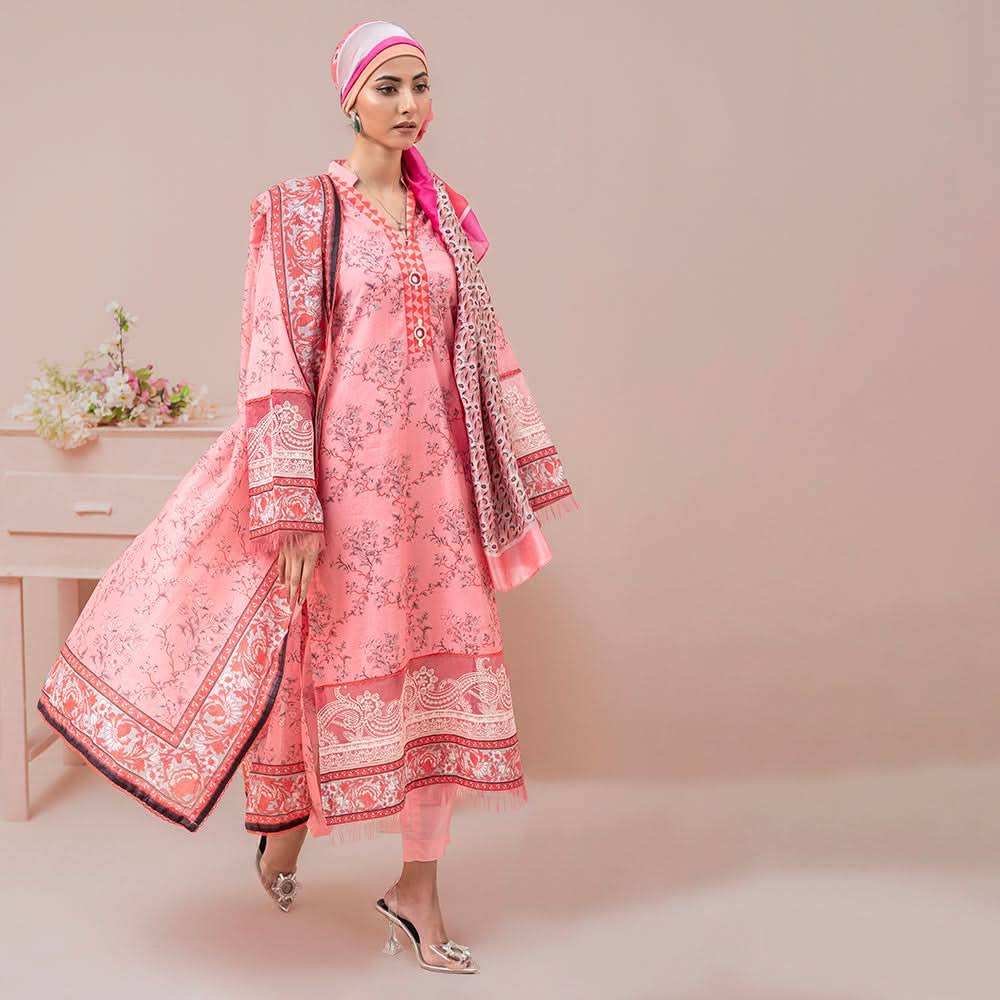 Eminent Women's Lawn Digital Printed Embroidered Unstitched 3Pcs Suit, Women, 3Pcs Shalwar Suit, Eminent, Chase Value