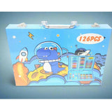 Creative Unicorn & Dino Art Kit Briefcase 126 Pieces, Coloring Tools, Chase Value, Chase Value