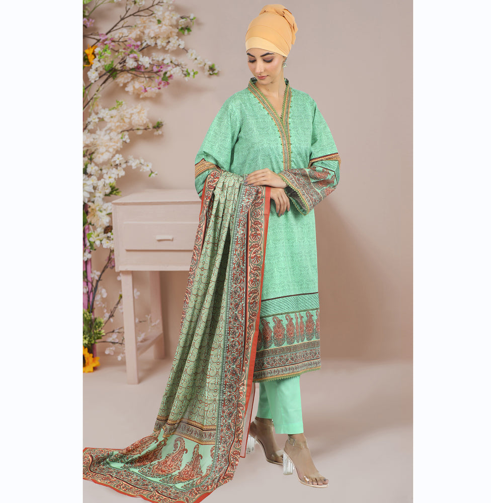 Eminent Cambric Digital Printed Unstitched 3 Pcs Suit - 5, Women, 3Pcs Shalwar Suit, Eminent, Chase Value
