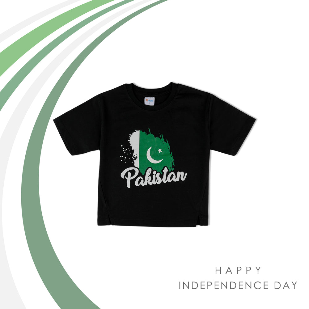 Valuable Girls Half Sleeves T-Shirt - Black, Girls T-Shirts, Chase Value, Chase Value