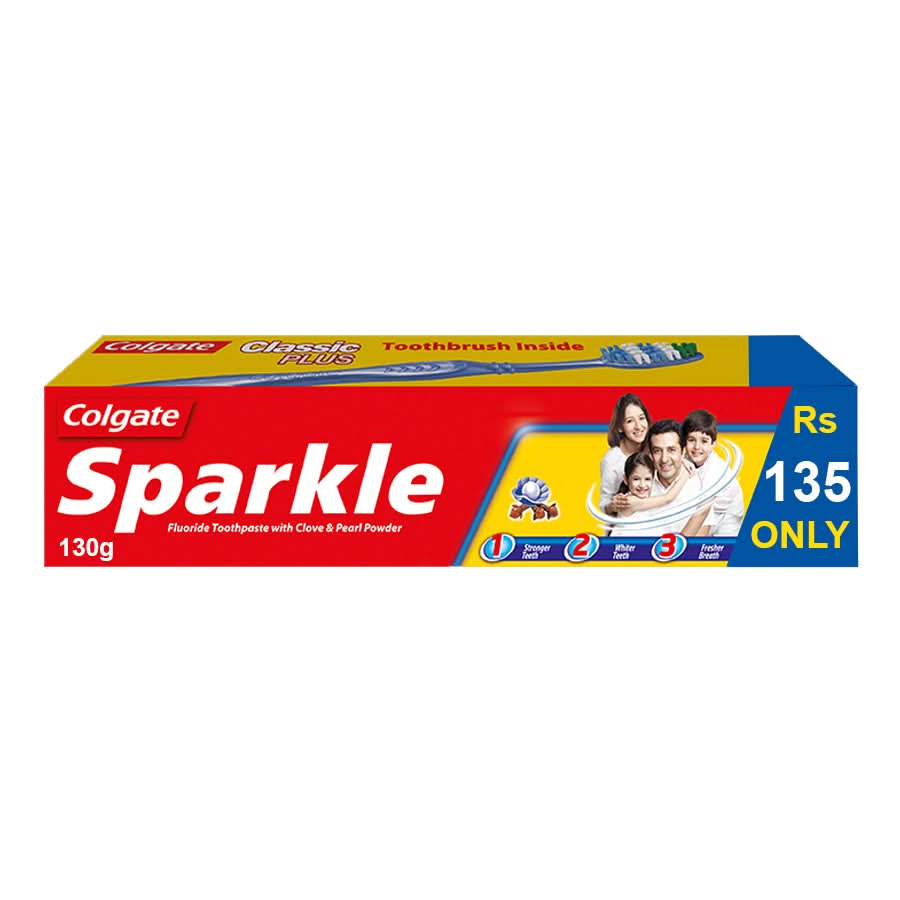 Colgate Toothpaste Sparkle 130Gm, Oral Care, Colgate, Chase Value