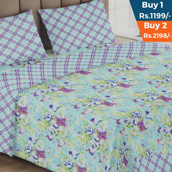 Printed Double Bed Sheet - AA5