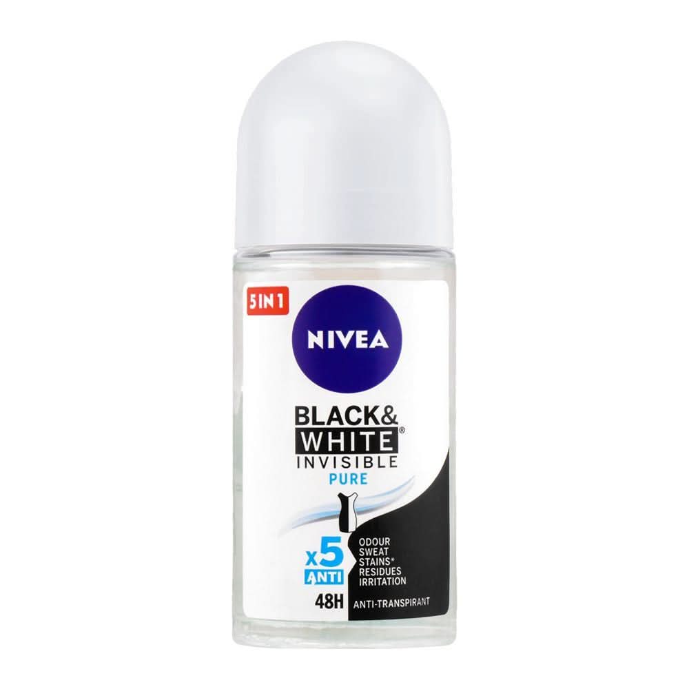 Nivea Women Roll On Pure Invisible 50ml, Body Roll On & Sticks, Nivea, Chase Value