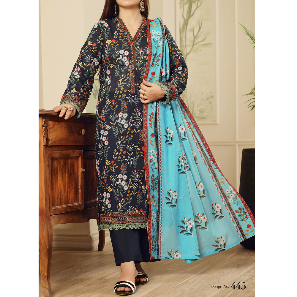 Sufinas By VS Textile Lawn Printed Unstitched 3 Pec Suit - 1145, Women, 3Pcs Shalwar Suit, VS Textile, Chase Value