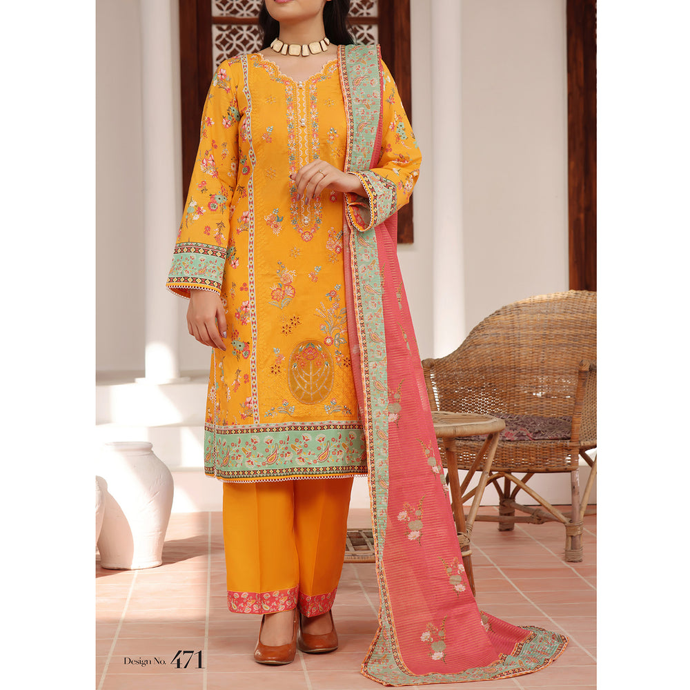 MISRI Embroidered Lawn By VS Textile 3-Piecs Unstitched Suit - 471, Women, 3Pcs Shalwar Suit, VS Textile, Chase Value