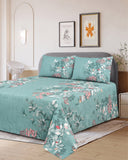 Printed Cotton Double Bed Sheets - 3 Pcs - 94 x 98 Inch