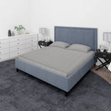 Eminent King Size Cotton Bed Sheet Stripes - Grey, King Size Bed Sheet, Eminent, Chase Value