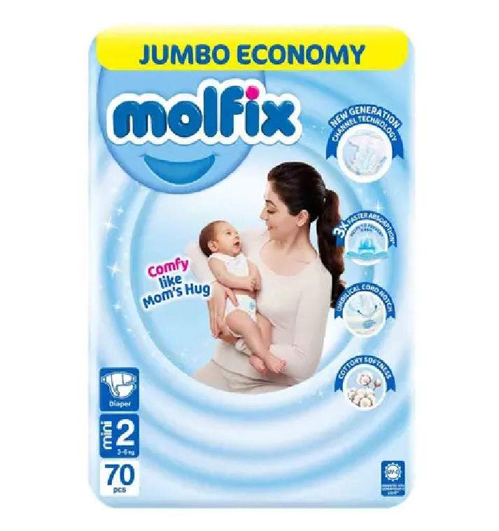 Molfix Diapers CC UV Mini 70s Jumbo, Diapers & Wipes, Molfix, Chase Value