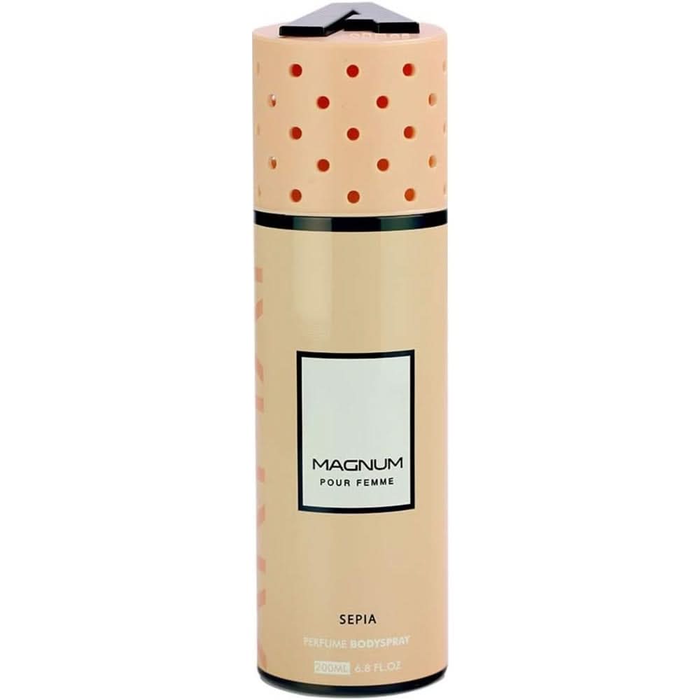 Magnum Body Spray Femme 200 Ml - Sepia Pour, Women Body Spray & Mist, Magnum, Chase Value