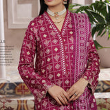VS AIZA & MOMINA Printed Chikankari Embroidered Unstitched 3Pcs Suit - 137, Women, 3Pcs Shalwar Suit, VS Textile, Chase Value