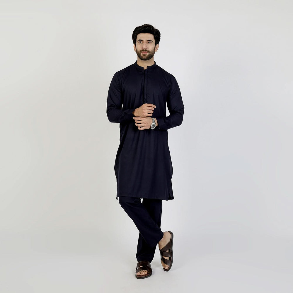 Eminent Men's Kurta Pajama Fancy Suit - Navy Blue, Men's Shalwar Kameez, Eminent, Chase Value