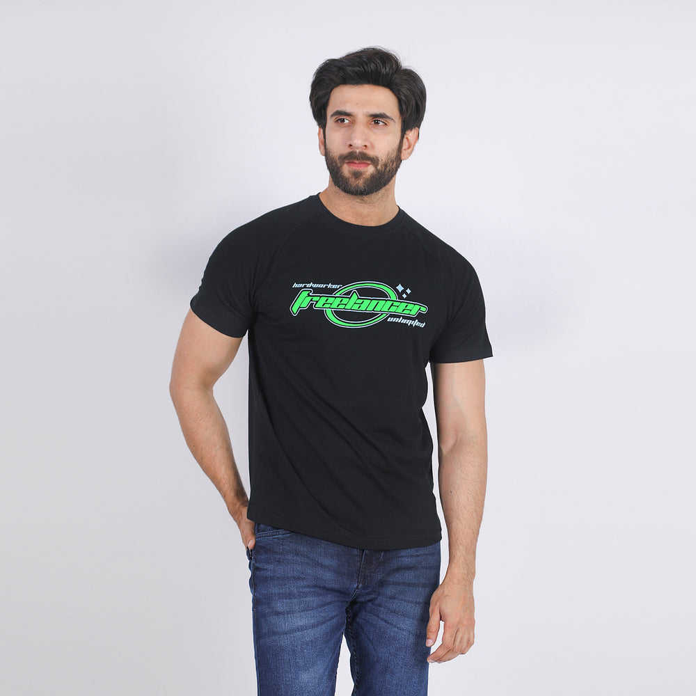 Eminent Men's Half Sleeves T-Shirt - Black, Men's T-Shirts & Polos, Eminent, Chase Value