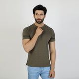 Eminent Men's Round Neck Half Sleeves T-Shirt - Olive, Men's T-Shirts & Polos, Eminent, Chase Value