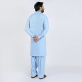 Valuable Men's Slim Fit Shalwar Suit - Sky Blue, Men's Shalwar Kameez, Chase Value, Chase Value