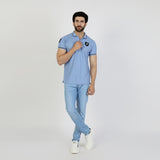 Men's Half Sleeves T-Shirt - Blue, Men's T-Shirts & Polos, Chase Value, Chase Value