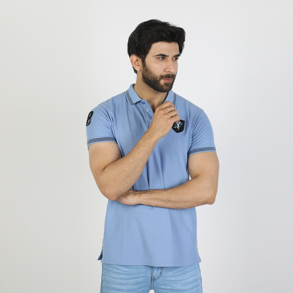 Men's Half Sleeves T-Shirt - Blue, Men's T-Shirts & Polos, Chase Value, Chase Value