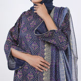 Women's Fancy 2Pcs Suit - Blue, Women Shalwar Suits, Chase Value, Chase Value