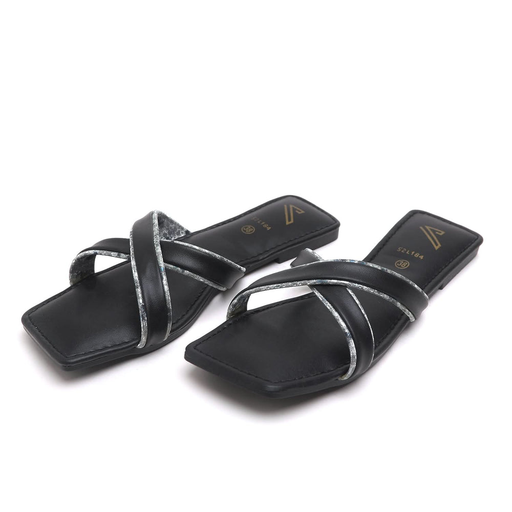 Women's Slipper - Black, Women Slippers, Chase Value, Chase Value