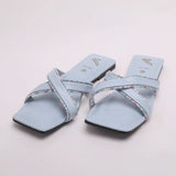 Women's Slipper - Sky Blue, Women Slippers, Chase Value, Chase Value