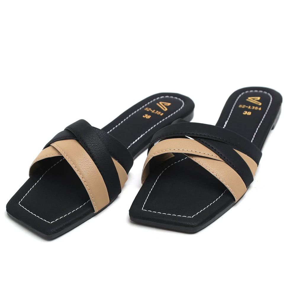Women's Slipper - Black, Women Slippers, Chase Value, Chase Value