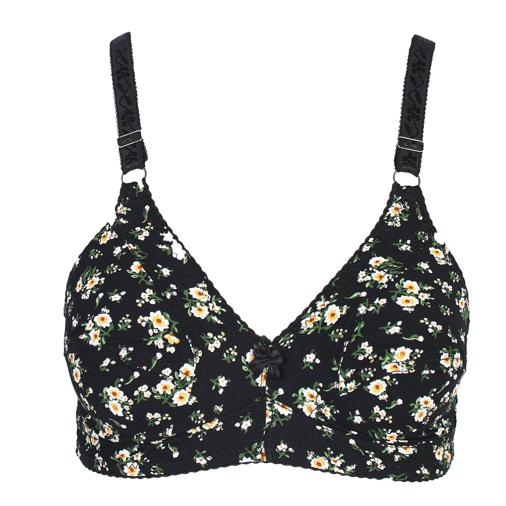 Women's Cotton Bra - Black, Women Bras, Chase Value, Chase Value