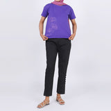 Eminent Women's Half Sleeves T-Shirt - Purple, Women T-Shirts & Tops, Eminent, Chase Value