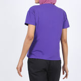 Eminent Women's Half Sleeves T-Shirt - Purple, Women T-Shirts & Tops, Eminent, Chase Value