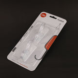 Hook Plastic 2Pcs - White, Sticky Hook, Chase Value, Chase Value