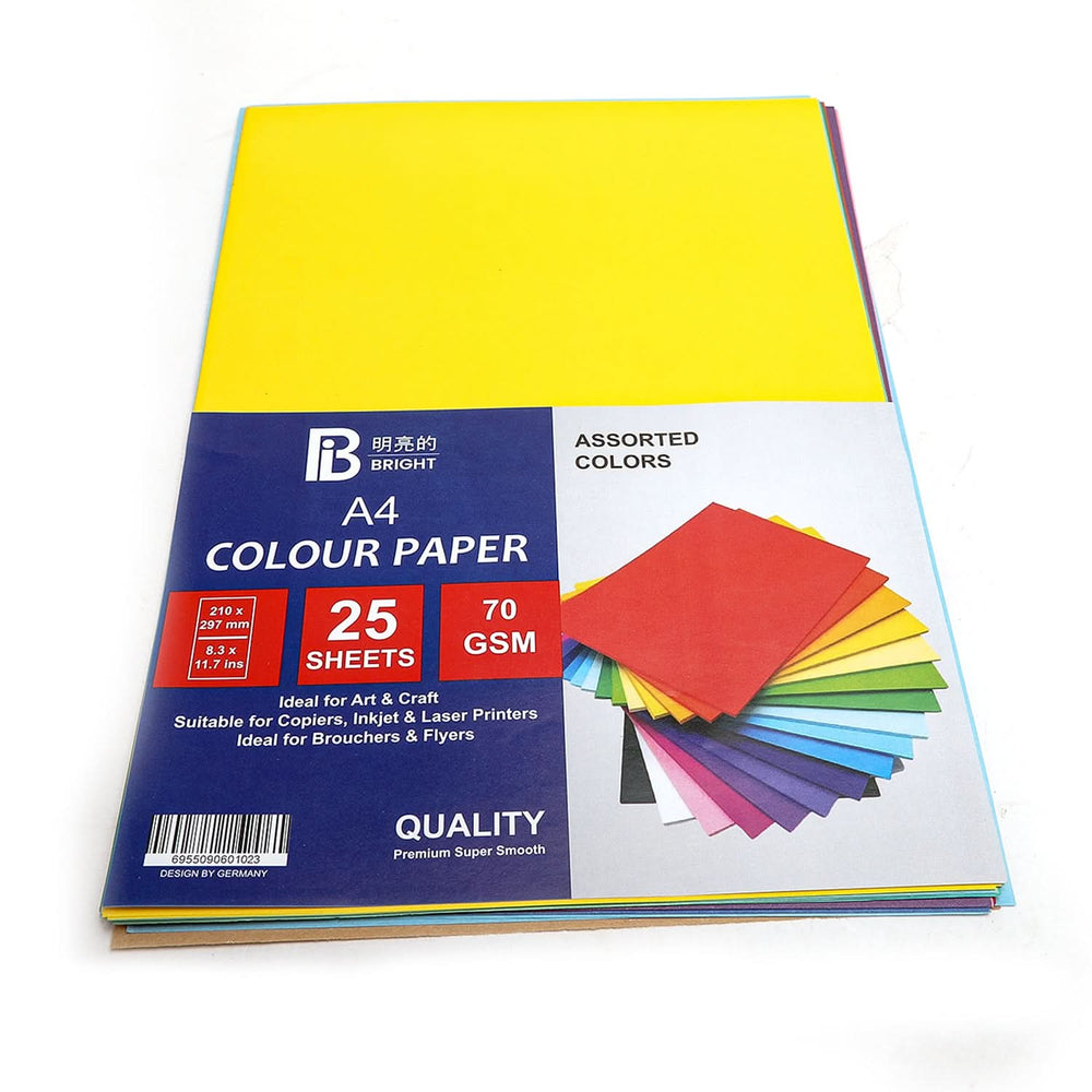Color Paper 25 Pcs - Multi Color, Pencil Boxes & Stationery Sets, Chase Value, Chase Value