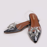 Women's backless Sandal - Black, Women Backless Pumps, Chase Value, Chase Value