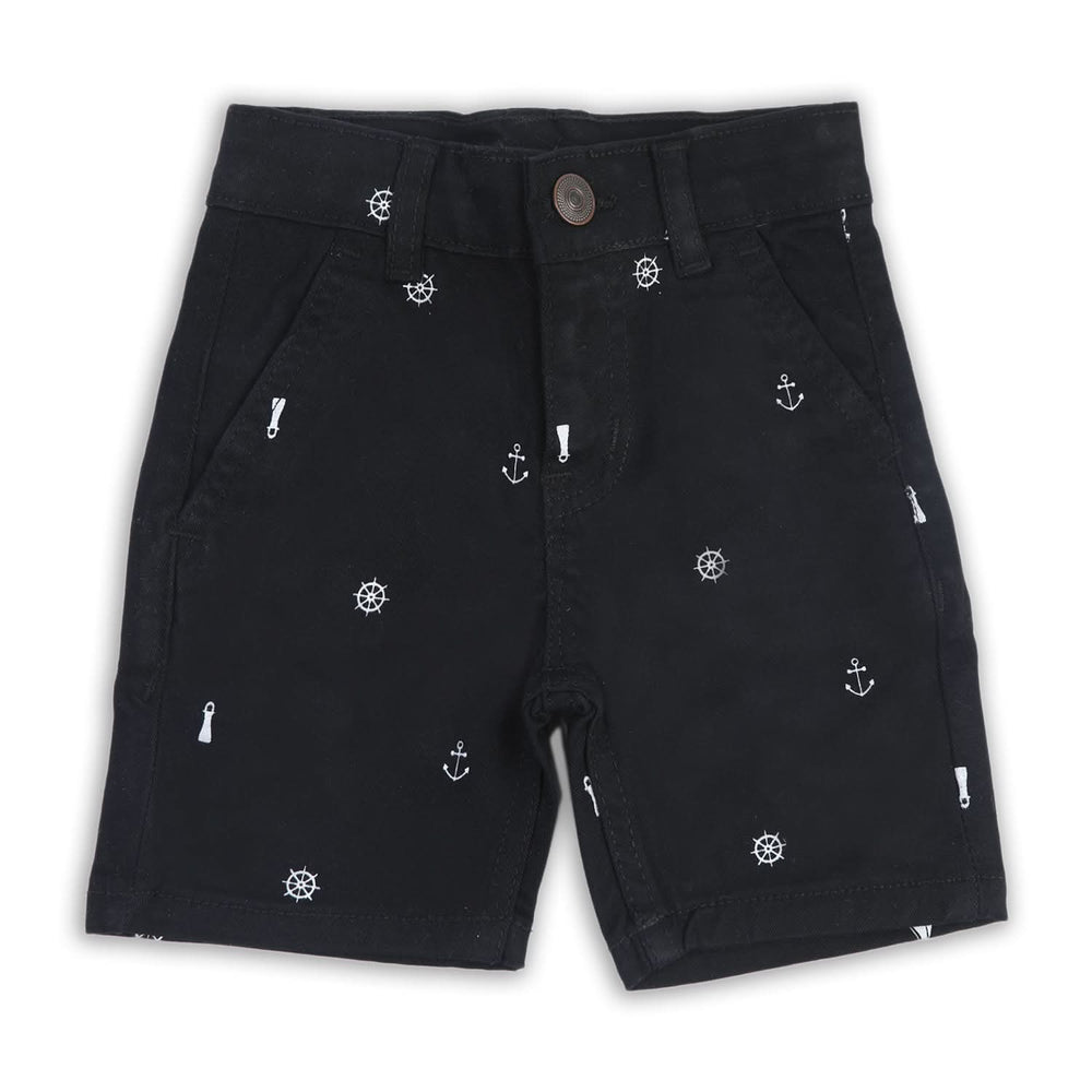 Boys Cotton Short - Black, Boys Shorts, Chase Value, Chase Value