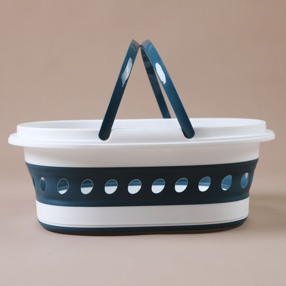 Silicon Folding Basket - Steel Green, Basket, Chase Value, Chase Value