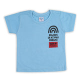 Boys Half Sleeves T-Shirt - Sky Blue, Boys T-Shirts, Chase Value, Chase Value