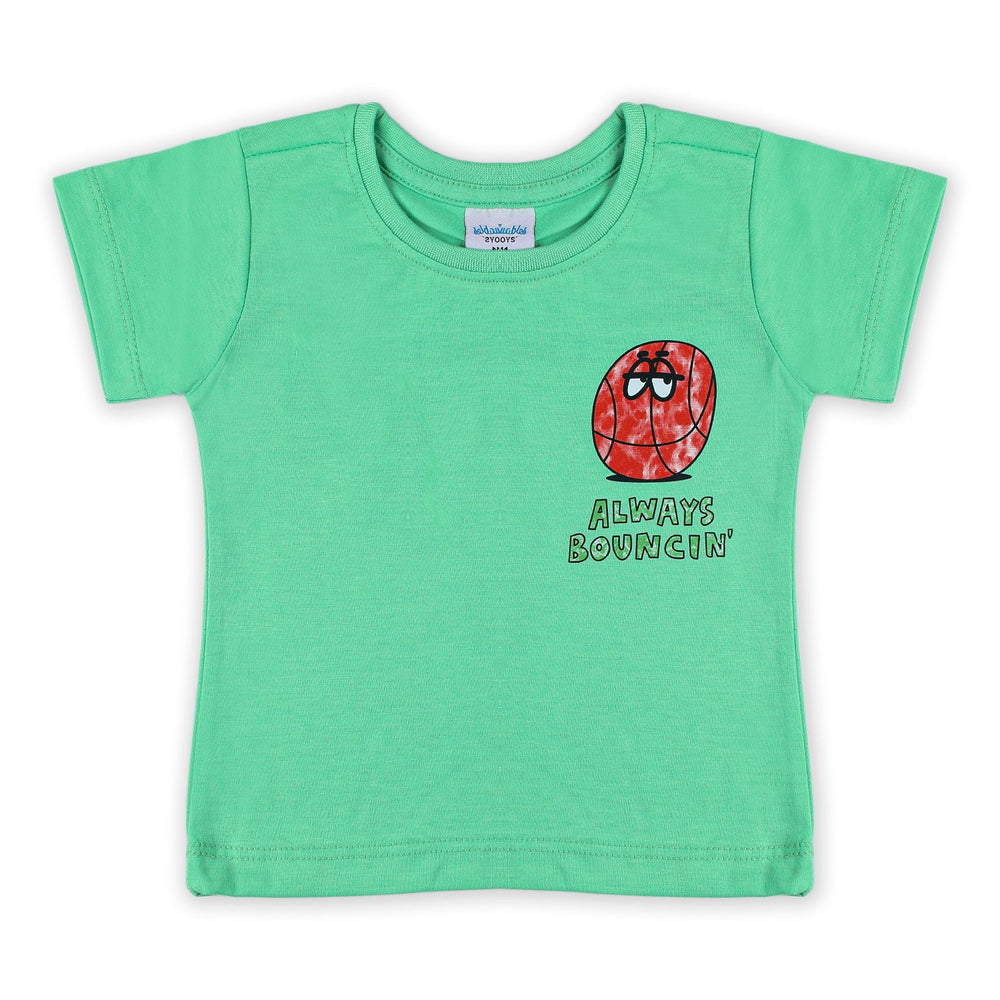 Boys Half Sleeves T-Shirt - Green, Boys T-Shirts, Chase Value, Chase Value