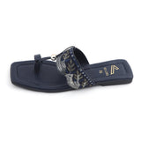 Women's Kolhapuri Slipper - Navy Blue, Women Slippers, Chase Value, Chase Value