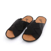 Valuable Cross-Strap Casual Slippers 811/M283 - Brown, Men's Slippers, Chase Value, Chase Value