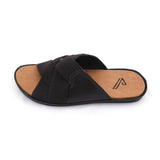 Valuable Cross-Strap Casual Slippers 811/M283 - Brown, Men's Slippers, Chase Value, Chase Value